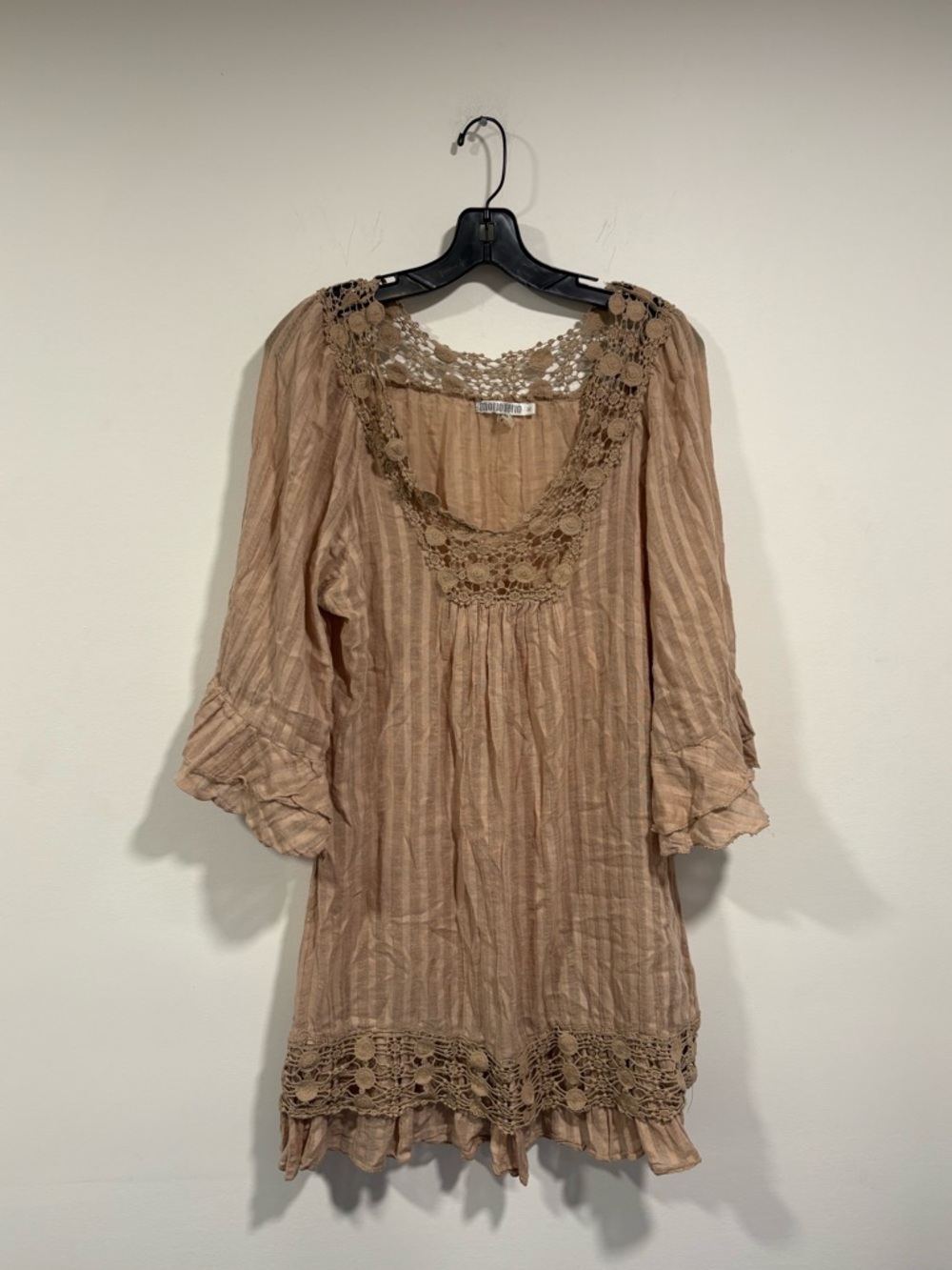 Morioreno tunic dress with crochet lace detailing - Picture 3 of 3